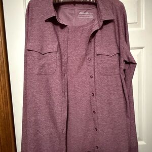 Eddie Bauer Mauve two piece  Button-Up Shirt
